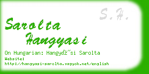 sarolta hangyasi business card